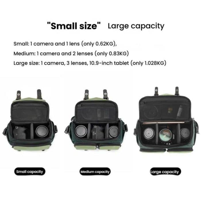 Shoulder Camera Bag Multi-functional Casual Color Clash Lightweight Storage Bag, Cwatcun D99 Small, Cwatcun D99 Medium, Cwatcun D99 Large – Bild 3