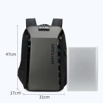 Wiersaam WY1350 Men Anti-Theft Business Backpack Laptop Bag For Travel With Password Lock, WY1350 Gray – Bild 8