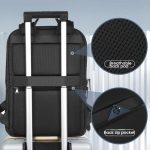 Men Expandable Waterproof Lightweight Laptop Backpack With Floating Zipper, Tigernu T-B9121  15.6 Inch, Tigernu T-B9121  17 Inch – Bild 9
