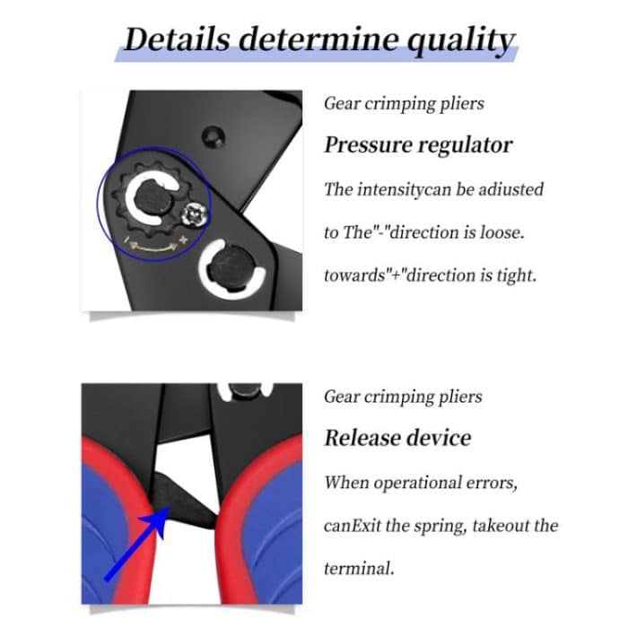 Quick Change Nine Inch Crimping Pliers Toolbox Combo Set, 7pcs / Set – Bild 4