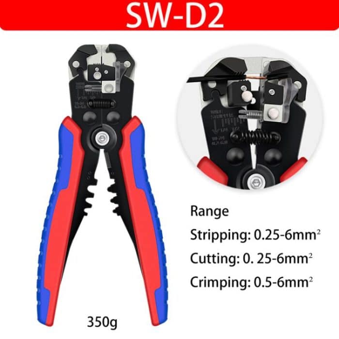 D2 Automatic Multifunctional Crimping And Stripping Pliers Portable Electrician Wire Tools – Bild 4
