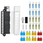 Automotive 8-way Fuse Box Terminal Block With Transparent Cover