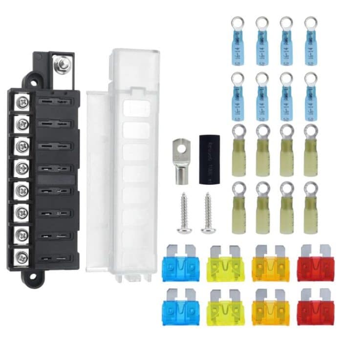 Automotive 8-way Fuse Box Terminal Block With Transparent Cover – Bild 1