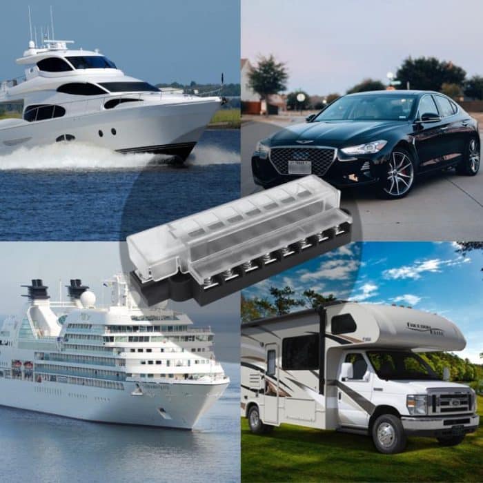 Automotive 8-way Fuse Box Terminal Block With Transparent Cover – Bild 7