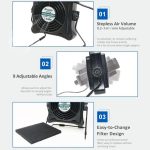 ProsKit SS-595H Lötrauchabsaugung mit Blasen/Absaugen, verstellbare Wand-/Tischhalterung - – Bild 4