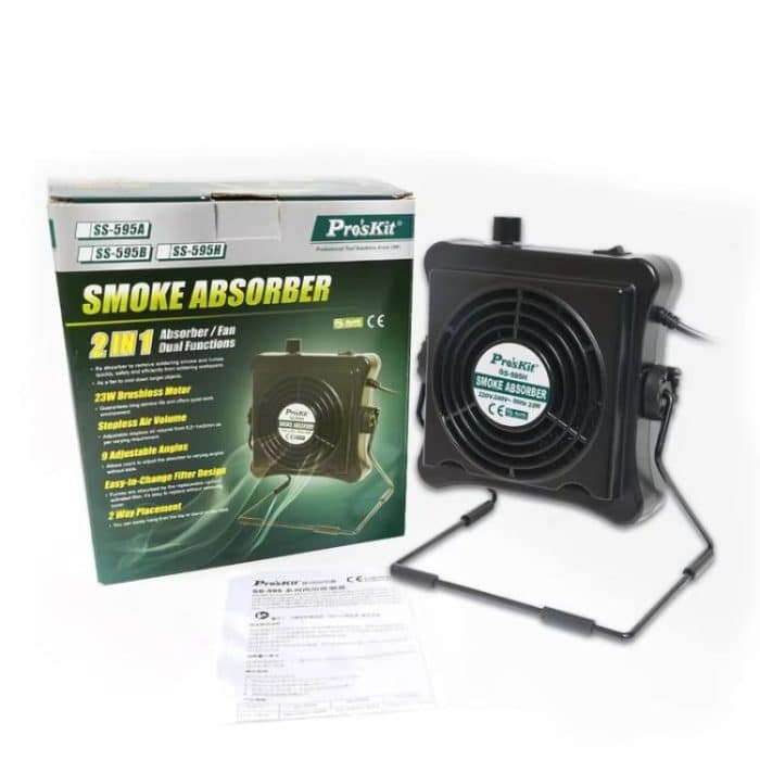 ProsKit SS-595H Lötrauchabsaugung mit Blasen/Absaugen, verstellbare Wand-/Tischhalterung - – Bild 6