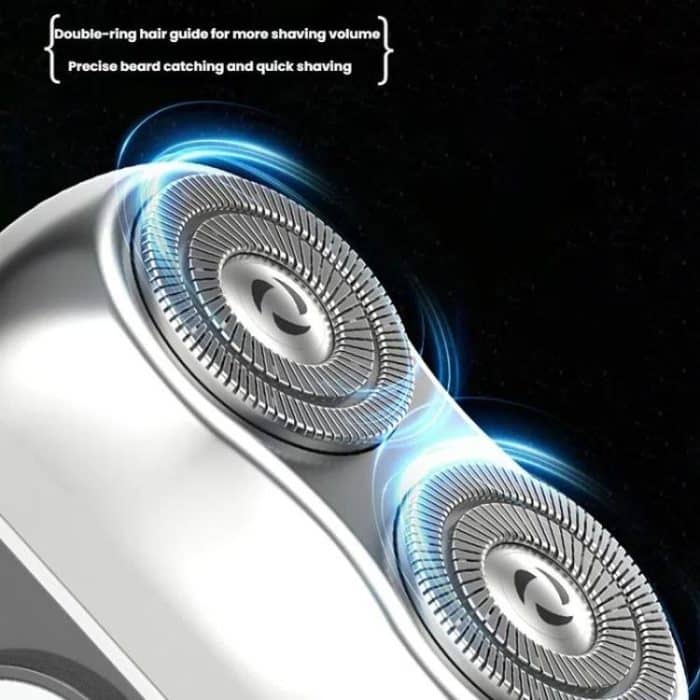 Portable Mini Dual Head Electric Shaver for Men - LCD Display, Floating Blades, Waterproof, USB-C Rechargeable – Bild 7