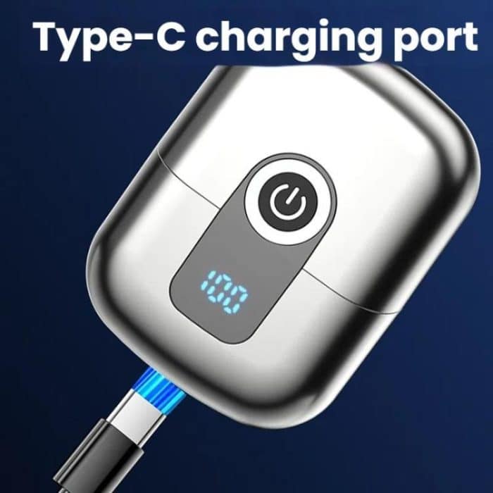 Portable Mini Dual Head Electric Shaver for Men - LCD Display, Floating Blades, Waterproof, USB-C Rechargeable – Bild 8