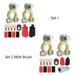 M10 RV Yacht Battery Zinc Alloy Battery Terminal Wiring Clip, Set 1, Set 2 With Brush – Bild 2