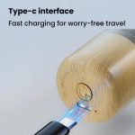 Wood Grain Electric Shaver Rechargeable Men Shaver with 6 Stainless Steel Blades, Waterproof Washable Head & High-Power Motor for Smooth Shaving, 2207 – Bild 9