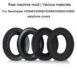 2pcs For Sennheiser HD545 / HD565 / HD580 / HD600 / HD650 Earphone Cover Sponge Earmuffs With Tuning Foam, Flannel, Protein Leather, Protein Leather-Patchwork, Gold Velvet-Patchwork, Lambskin-Patchwork, Lambskin Perforated-Patchwork... – Bild 3