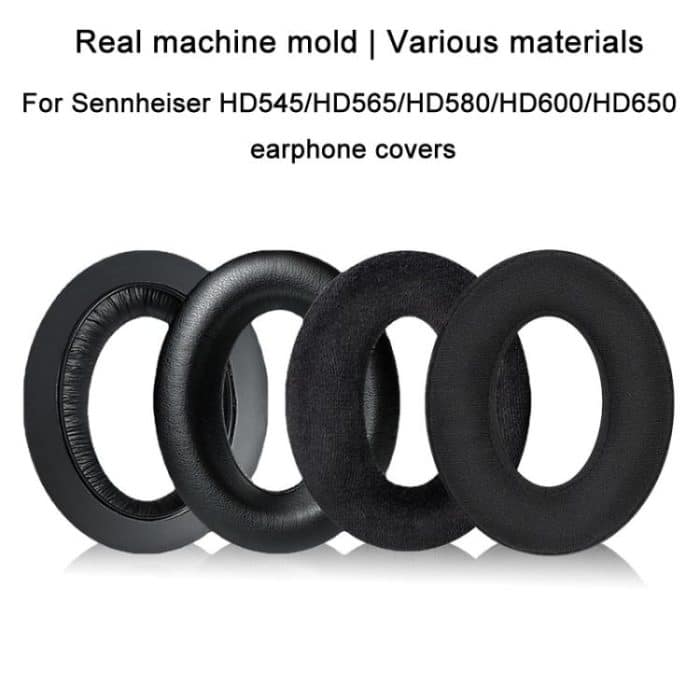 2pcs For Sennheiser HD545 / HD565 / HD580 / HD600 / HD650 Earphone Cover Sponge Earmuffs With Tuning Foam, Flannel, Protein Leather, Protein Leather-Patchwork, Gold Velvet-Patchwork, Lambskin-Patchwork, Lambskin Perforated-Patchwork... – Bild 3