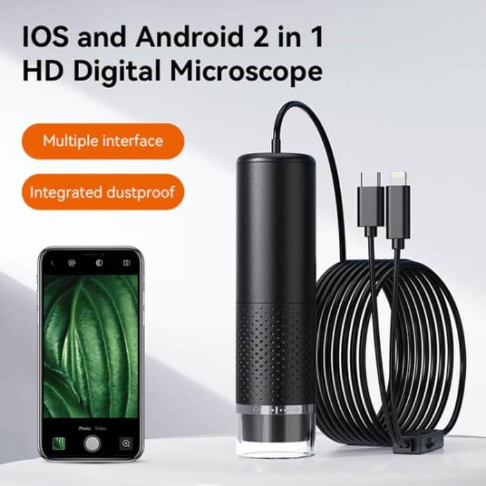 Two In One Digital Microscope Maintenance And Inspection Cosmetic Tools, Type-C+8 Pin – Bild 2