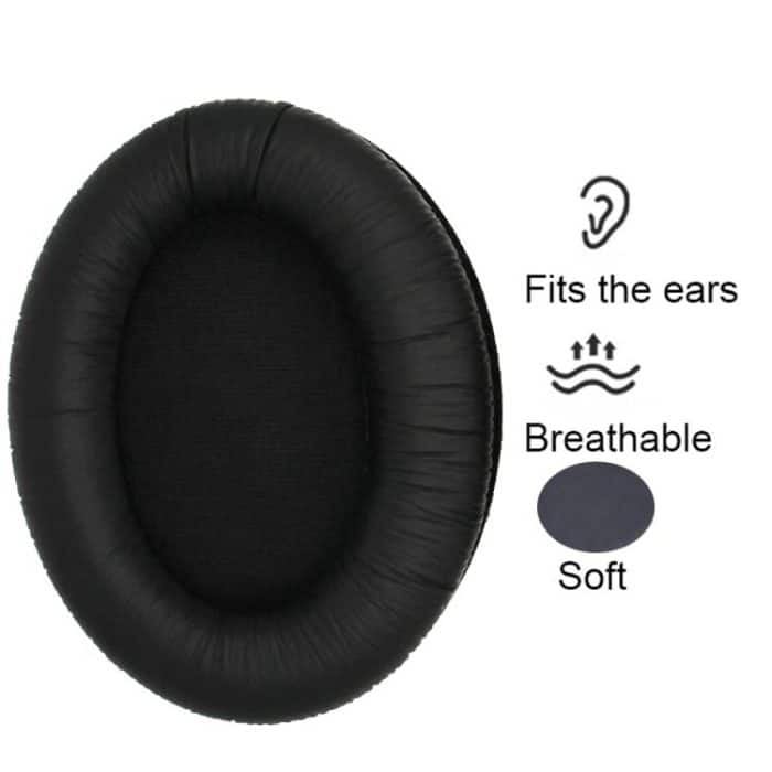 1pair Headphones Sponge Cover Earmuffs For Sennheiser HD418 / 429 / 439 / 449, Protein Leather, Frog Leather, Flannel – Bild 5
