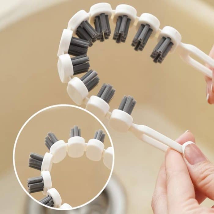 2pcs Bendable Multifunctional Crevice Brush Bathroom Faucet Brush Kitchen Cleaning Brush – Bild 3