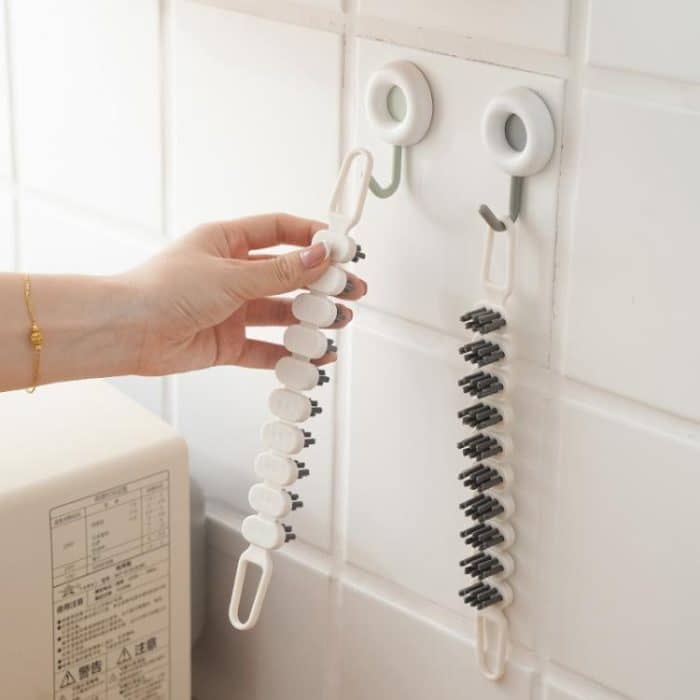 2pcs Bendable Multifunctional Crevice Brush Bathroom Faucet Brush Kitchen Cleaning Brush – Bild 4