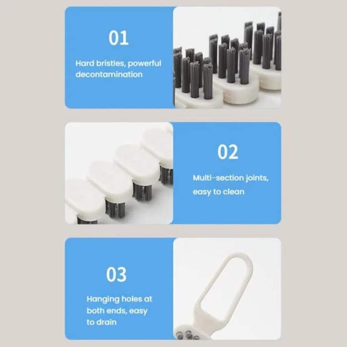 2pcs Bendable Multifunctional Crevice Brush Bathroom Faucet Brush Kitchen Cleaning Brush – Bild 6