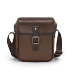 Cwatcun D185 Medium Shoulder Leisure Camera Bag Vintage PU Waterproof Micro SLR Camera Storage Bag, D185