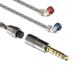 CVJ TS800 Eight Strands Copper Silver Plated Interchangeable Audio Plugs Headphone Upgrade Cable, 4.4mm S Pin, 4.4mm 0.75mm, 4.4mm 0.78mm, 4.4mm MMCX, Type-C S Pin, Type-C 0.75mm, Type-C 0.78mm, Type-C MMCX