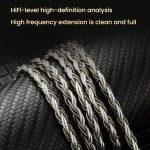 CVJ TS800 Eight Strands Copper Silver Plated Interchangeable Audio Plugs Headphone Upgrade Cable, 4.4mm S Pin, 4.4mm 0.75mm, 4.4mm 0.78mm, 4.4mm MMCX, Type-C S Pin, Type-C 0.75mm, Type-C 0.78mm, Type-C MMCX – Bild 2