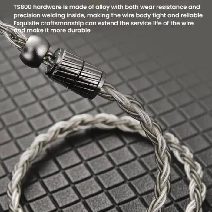 CVJ TS800 Eight Strands Copper Silver Plated Interchangeable Audio Plugs Headphone Upgrade Cable, 4.4mm S Pin, 4.4mm 0.75mm, 4.4mm 0.78mm, 4.4mm MMCX, Type-C S Pin, Type-C 0.75mm, Type-C 0.78mm, Type-C MMCX – Bild 3