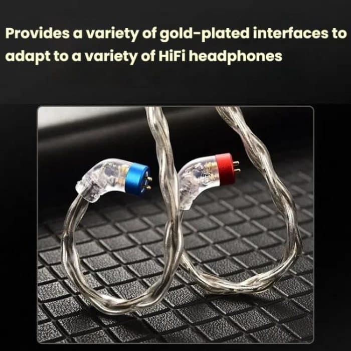 CVJ TS800 Eight Strands Copper Silver Plated Interchangeable Audio Plugs Headphone Upgrade Cable, 4.4mm S Pin, 4.4mm 0.75mm, 4.4mm 0.78mm, 4.4mm MMCX, Type-C S Pin, Type-C 0.75mm, Type-C 0.78mm, Type-C MMCX – Bild 5