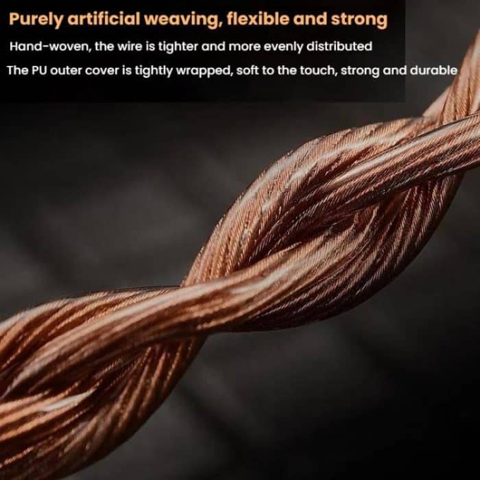 CVJ VS400 Interchangeable Audio Plug Oxygen-Free Copper Headphone Upgrade Cable, 4.4mm S Pin, 4.4mm 0.75mm, 4.4mm 0.78mm, 4.4mm MMCX, Type-C 0.75mm, Type-C 0.78mm, Type-C MMCX, Type-C S Pin – Bild 4