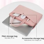 13-13.3inch Universal Laptop Bag Women Lightweight Gaming Computer Bag, Pink, Beige, Gray, Green, Blue, Black – Bild 4