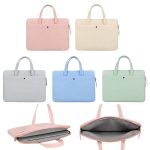 14-14.6inch Universal Laptop Bag Briefcase Women Multifunctional Shockproof Computer Bag, Green, Beige, Pink, Gray, Black, Blue – Bild 2