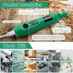 5-speed Mini Electric Grinder Micro Drill Metal Glass Ceramic Grinding Carving Cutting And Polishing Tools, 137pcs /Set, 26pcs /Set – Bild 8