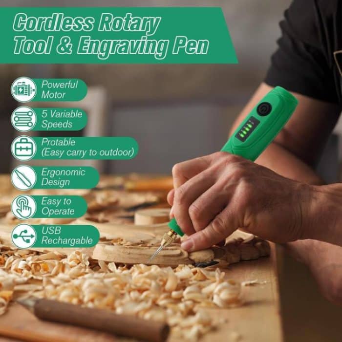 5-speed Mini Electric Grinder Micro Drill Metal Glass Ceramic Grinding Carving Cutting And Polishing Tools, 137pcs /Set, 26pcs /Set – Bild 9