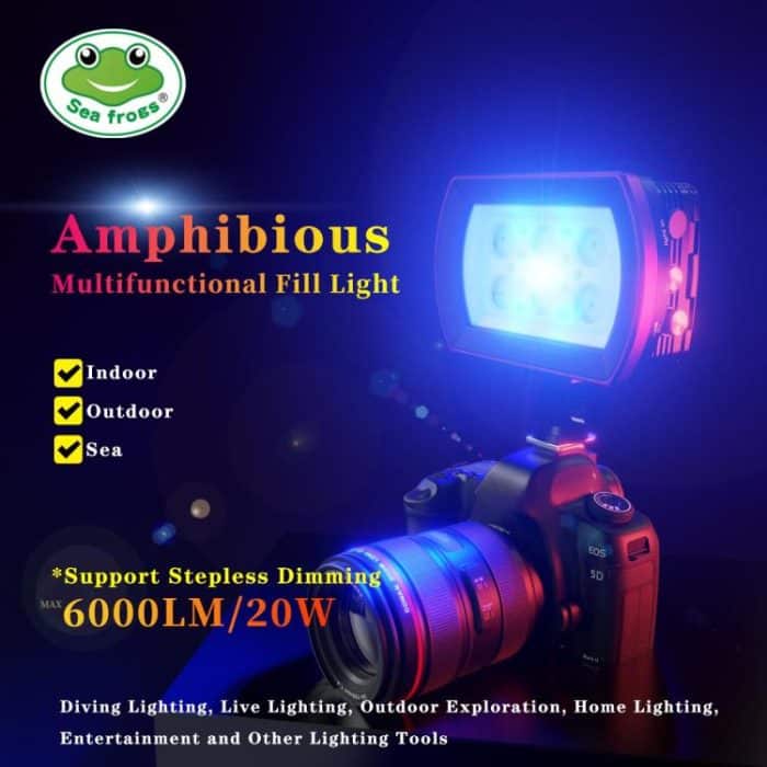 Sea Frogs SF-22  40M/130FT 6000 Lumen Underwater Photography Light, SF-22 – Bild 2