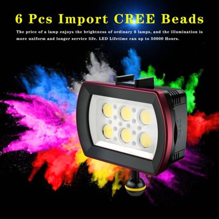 Sea Frogs SF-22  40M/130FT 6000 Lumen Underwater Photography Light, SF-22 – Bild 10