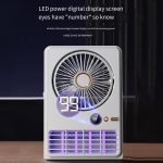 2-in-1 Household Electric Fan Mosquito Killer Lamp LED Digita lDesktop Fan, Plug-in Black, Plug-in White, 3000mAh Black, 3000mAh White – Bild 7