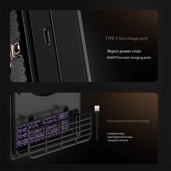 2-in-1 Household Electric Fan Mosquito Killer Lamp LED Digita lDesktop Fan, Plug-in Black, Plug-in White, 3000mAh Black, 3000mAh White – Bild 8