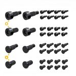 40pcs /Pack T6 T15 Security Tamper-Proof Torx Screws with Anti-Theft Holes for Ring Doorbell & Camera Mounting