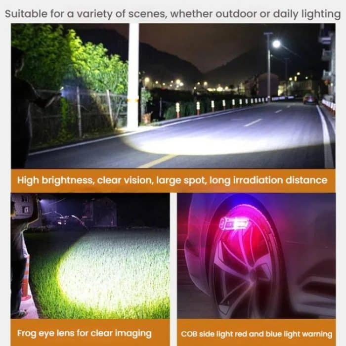 E-SMARTER STD01 COB Work Light With Power Display Outdoor Emergency Repair Light With Magnet LED Mini Flashlight – Bild 16
