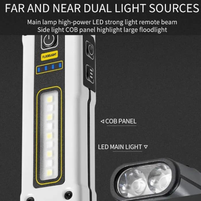 E-SMARTER STD01 COB Work Light With Power Display Outdoor Emergency Repair Light With Magnet LED Mini Flashlight – Bild 3