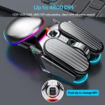 IMICE T800 Rechargeable Bluetooth Dual Mode Wireless Gaming Mice RGB Lighting Plating Mouse, T800 – Bild 4