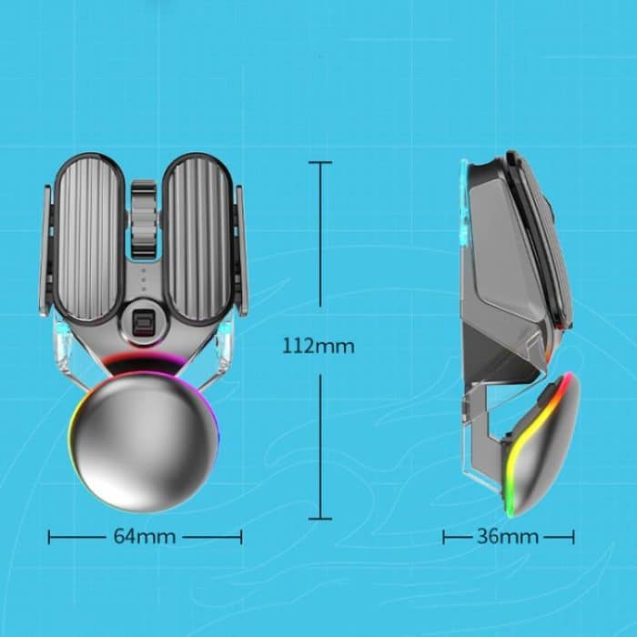 IMICE T800 Rechargeable Bluetooth Dual Mode Wireless Gaming Mice RGB Lighting Plating Mouse, T800 – Bild 9