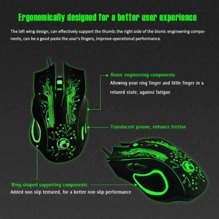 iMICE X9 USB Gaming Optical Wired Mouse, X9 – Bild 3
