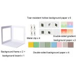 3D Shooting Background Board Live Broadcast Product Photography Props, 35cm, 47cm, 60cm – Bild 2