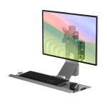 Monitor Bracket Industrial Equipment Cabinet Wall Mount All-In-One Stand Mouse Keyboard Bracket, WKS-1 21x60cm Tray Silver, WKS-1 21x60cm Tray Black, WKS-2 21x60cm Tray Silver, WKS-2 21x60cm Tray Black