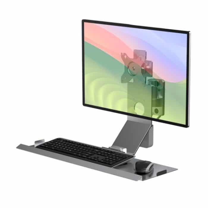 TBD0606019803.jpg Monitor Bracket Industrial Equipment Cabinet Wall Mount All-In-One Stand Mouse Keyboard Bracket, WKS-1 21x60cm Tray Silver, WKS-1 21x60cm Tray Black, WKS-2 21x60cm Tray Silver, WKS-2 21x60cm Tray Black – Bild 1