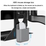 Monitor Bracket Industrial Equipment Cabinet Wall Mount All-In-One Stand Mouse Keyboard Bracket, WKS-1 21x60cm Tray Silver, WKS-1 21x60cm Tray Black, WKS-2 21x60cm Tray Silver, WKS-2 21x60cm Tray Black – Bild 7