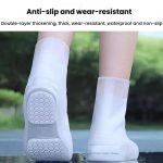 18cm Outdoor Thickened Wear-Resistant Mid-Tube Rainproof Shoe Covers, M 34-36, L 37-39, XL 40-42, XXL 43-45, XXXL 46- – Bild 4