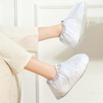 Outdoor Disposable Waterproof PVC Shoe Covers, Low-tube White, Mid-tube White