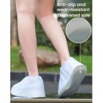 Outdoor Disposable Waterproof PVC Shoe Covers, Low-tube White, Mid-tube White – Bild 6
