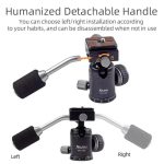 XILETU FM5C-MINI Einstellbare 16,5-51 cm Aluminium Stativ mit 26mm Ball Kopf 6kg Last Kapazität für 360-grad Panorama Schießen – Bild 6