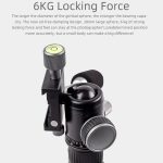 XILETU FM5C-MINI Einstellbare 16,5-51 cm Aluminium Stativ mit 26mm Ball Kopf 6kg Last Kapazität für 360-grad Panorama Schießen – Bild 8